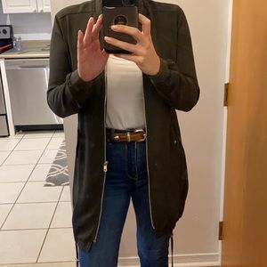 Dynamite Olive green jacket with gold colours hardware. Size US Small